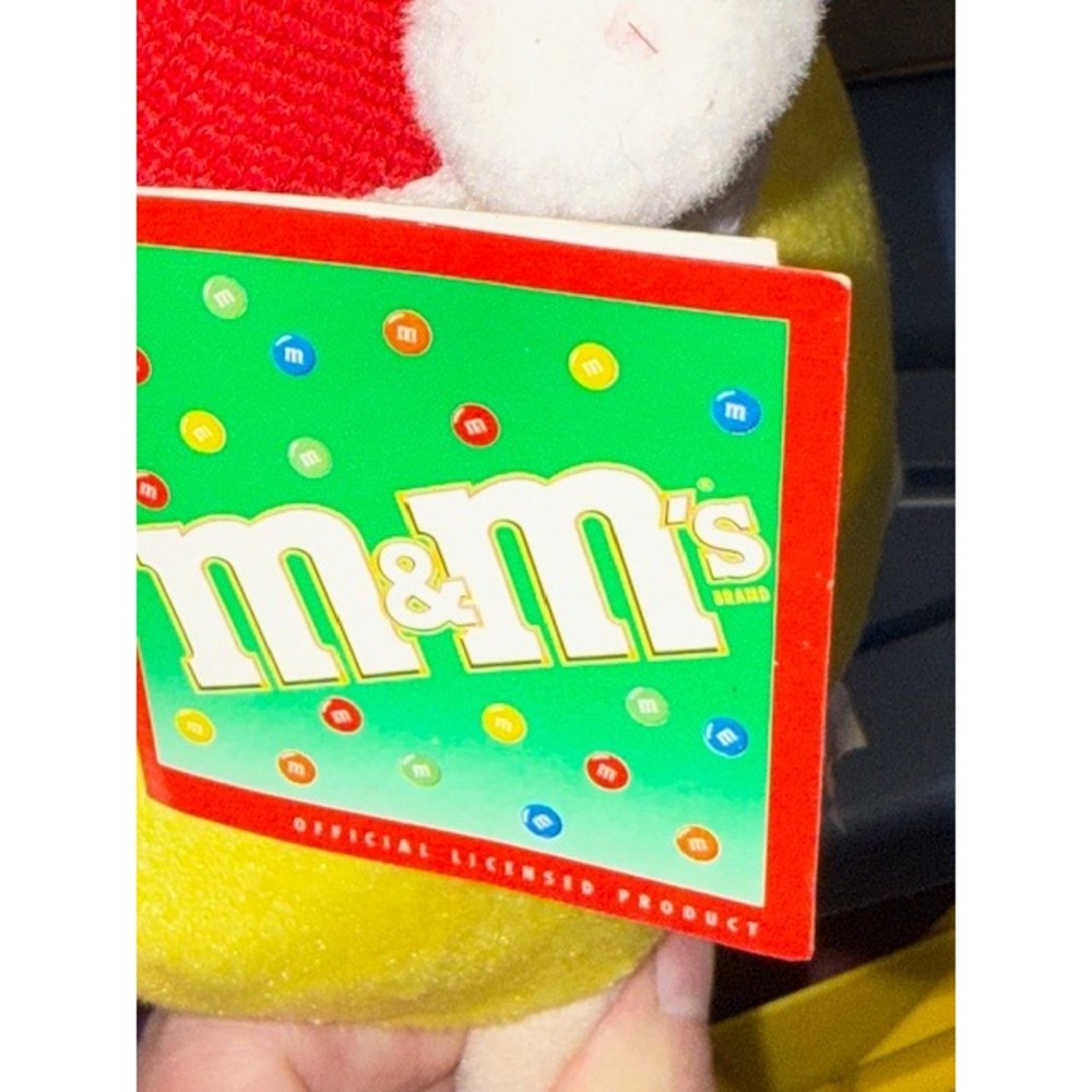 M&M M&Ms Christmas Plush Yellow Red Green Bunny Holiday - Picture 11 of 11